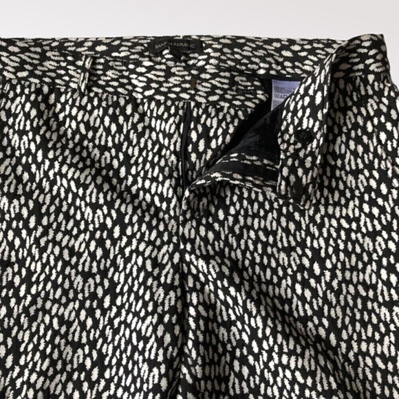 Banana Republic Leopard Jacquard Slim Straight Pants 10 - Picture 4 of 11